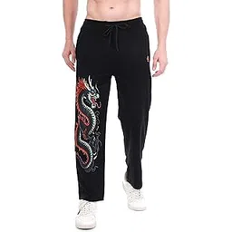 blue star shark Cotton Track Pants || Men's Loose Fitted Mid Rise Regular || Stylish Track Pant-picture-34
