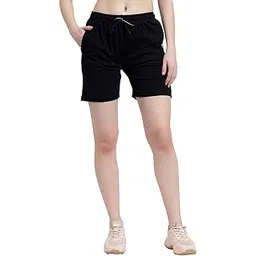 blue star shark Women's Athletic Gym Shorts | Stretchable & Relaxed Fit | Running, Jogging & Yoga Workout Shorts with Pockets | Casual Summer Cycling & Sleep Shorts-picture-12
