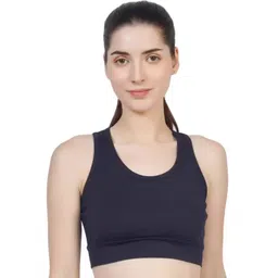 BLUEFICUS Non Padded Full Coverage Moisture Wicking Pure Cotton Workout Bra-picture-21