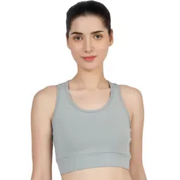 BLUEFICUS Non Padded Full Coverage Moisture Wicking Pure Cotton Workout Bra-picture-20