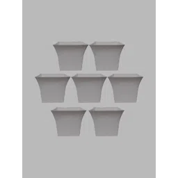 BLUEVISTA 7 Pcs White Lightweight Planters-picture-22