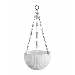 BLUEVISTA Big Uro White Textured Durable Gardening Hanging Planters-picture-34
