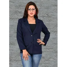 bluewears Women Solid Single Breasted Casual, Formal, Party, Festive & Wedding Blazer-picture-20