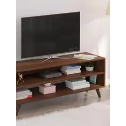 bluewud Brown Open Cabinets TV Entertainment Unit-picture-40