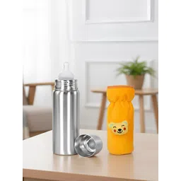 BLUSCAILE Infants Printed Feeding Bottle With Cover 240ml-picture-17