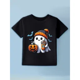 BLUSHES Kids Graphic Printed Round Neck Cotton T-shirt-picture-30