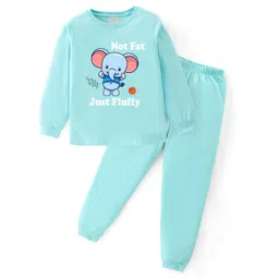BLUSHES Kids Graphic Printed Round Neck Pure Cotton T-shirt With Joggers-picture-21