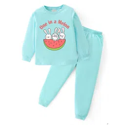 BLUSHES Kids Printed Pure Cotton Night Suit-picture-18
