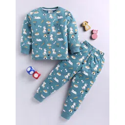 BLUSHES Kids Printed Pure Cotton Night suit-picture-26