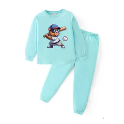 BLUSHES Unisex Kids Printed T-shirt with Pyjamas-picture-10