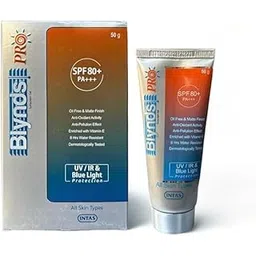 Blynds Pro Sunscreen Gel, SPF 80+ PA+++, UV/IR & Blue Light Protection, Oil Free Matte Finish, All Skin Types, (50 g)-picture-42