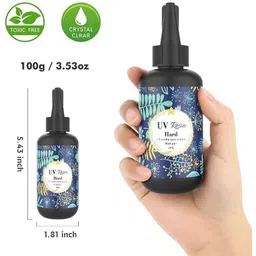 bm retail 100g UV Resin Clear Transparent Resin Glue Hard Type for Jewelry Craft Glue image 2