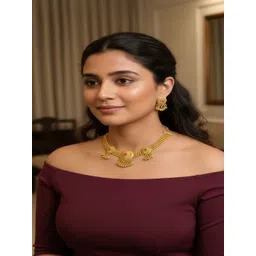 BMINO Stone Studded & Beaded Jewellery Set-picture-13