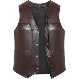 bnf bnf® Waistcoat Utility Jacket Punk Mens PU Leather Vest for Sports Fishing Winter 2XL Brown|Clothing, Shoes & Accessories | Mens Clothing |Coats & Jackets|1 Mens PU Leather Vest-picture-23
