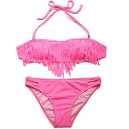 bnf Pink Bikini Set | Removable Paddings Bra Top | Low Rise Bottom Swimsuit | Stylish Beach Wear for Women, Girls | Highly Elastic Polyamide Fabric | Y2k Panties-picture-43