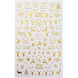 Bnf® 2xReindeer Snowflake Nail Stickers Christmas Decals Snowflake+Reindeer-picture-47
