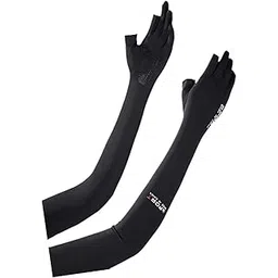 bnf® Adjustable Arm Sleeves with Gloves Long Arm Covers for Fishing Women Outdoor Black-picture-22