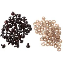 BNF®2x100 Pieces PVC Safety Eyes with Backs for Bear Doll DIY Craft 12mm Brown|Toys & Hobbies | Stuffed Animals | Other Stuffed Animals-picture-25
