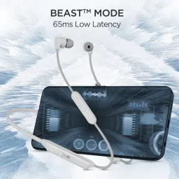 boAt Rockerz Trinity Neckband (Water Resistant, ENx Technology, Kutch White) image 3