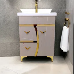 bobbyexport 'D' Gold Premium 24" freestanding Wash Basin Vanity Cabinet For Bathroom BEGD6 Table Top Basin-picture-13