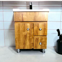 bobbyexport Gold premium 24 inch freestanding Vanity with wash basin premium gold design three draws Table Top Basin-picture-2