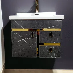 bobbyexport Wall Hang 24" Wash Basin Vanity Cabinet For Bathroom BEWH3 Wall Hung Basin-picture-12