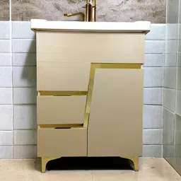 bobbyexport Z Gold Premium 24" freestanding Wash Basin Vanity Cabinet HDHMR Cabinet BEZG1 Table Top Basin-picture-15