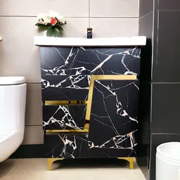 bobbyexport Z Gold Premium 24" freestanding Wash Basin Vanity HDHMR Cabinet For Bathroom BEZG6 Table Top Basin-picture-6