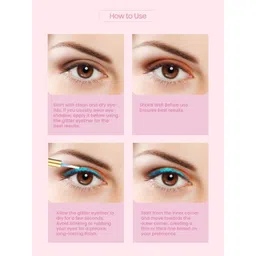 BOBI Glitter Long Lasting Waterproof Eyeliner - 5 ml - Purple image 5