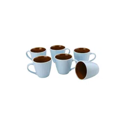 BODHI HOUSE Blue Handcrafted Solid Ceramic Glossy Cups Set of Cups and Mugs-picture-14