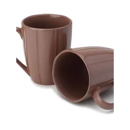 BODHI HOUSE Brown 2Pieces Solid Glossy Coffee Mugs 300 ML-picture-19