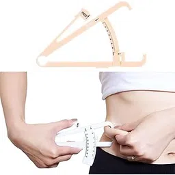 Body Fat Calipers for Accurately Body Fat Measurement Device Measuring Tool with Percentage Measure Charts for Men and Women（Beige）-picture-19