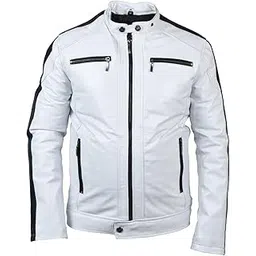 body guard Genuine & Pure Leather Jacket | Mens Solid Biker Jacket | Full Sleeve Solid Jacket for Men's Biker Style | 2 Inside & 2 Outside Pockets with Zipped Sleeve-picture-51