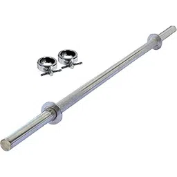 BODY MAXX Generic Ekatra Fitness Nickel Electroplated Steel Rod with Locks 5ft. 21mm (Silver)-picture-19