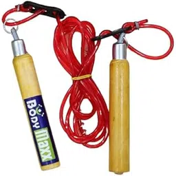 Body Maxx Skipping Rope Wooden Handle Bars-image-23