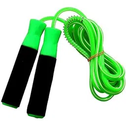Body Maxx Gym Skipping Rope Foam Grip Handle Bars Green Color-picture-17