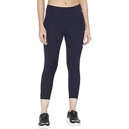 bodyactive Women's Polyester Spandex Black Capri Yoga Pants with Pocket Essential High Waisted for Workout-picture-39