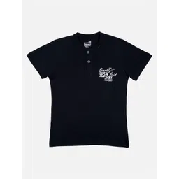 Bodycare Boys Graphic Printed Henley Neck Cotton T-shirt-picture-32