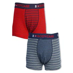 Bodycare Boys Multi Cotton Striped Trunks (Pack Of 2)-picture-22