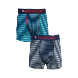 Bodycare Boys Pack Of 2 Striped Cotton Trunks-KGA2081C-PK006-picture-33