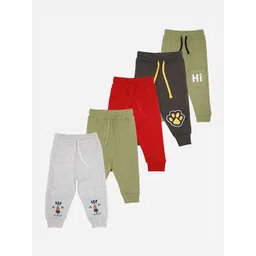 Bodycare Boys Pack Of 5 Assorted Mid-Rise Joggers image 1