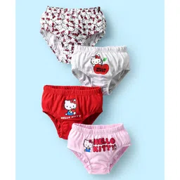 Bodycare Cotton Knit Panties With Hello Kitty Print Pack Of 4 - Multicolour-picture-27