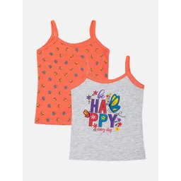 Bodycare Girls Pack Of 2 Printed Pure Cotton Assorted Camisole-picture-37