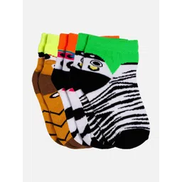 Bodycare Girls Pack Of 3 Patterned Cotton Ankle-Length Socks-picture-43