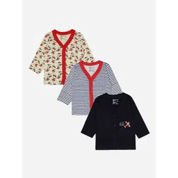 Bodycare Infants Pack Of 3 Printed Cotton Jhabla-picture-37