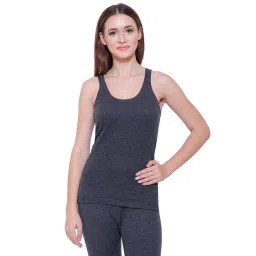 Bodycare Insider Grey Melange Textured Thermal Camisole-picture-20