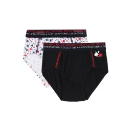 Bodycare Kids Black & White Printed Briefs (Pack Of 2)-picture-41