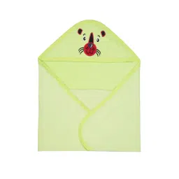 Bodycare Kids Light Green Solid Hooded Wrapper-picture-18