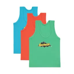 Bodycare Kids Multicolor Cotton Printed Justice League Vest (Assorted, Pack of 3)-picture-31