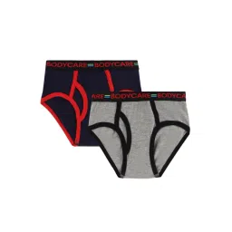 Bodycare Kids Navy & Grey Solid Briefs (Pack Of 2)-picture-17